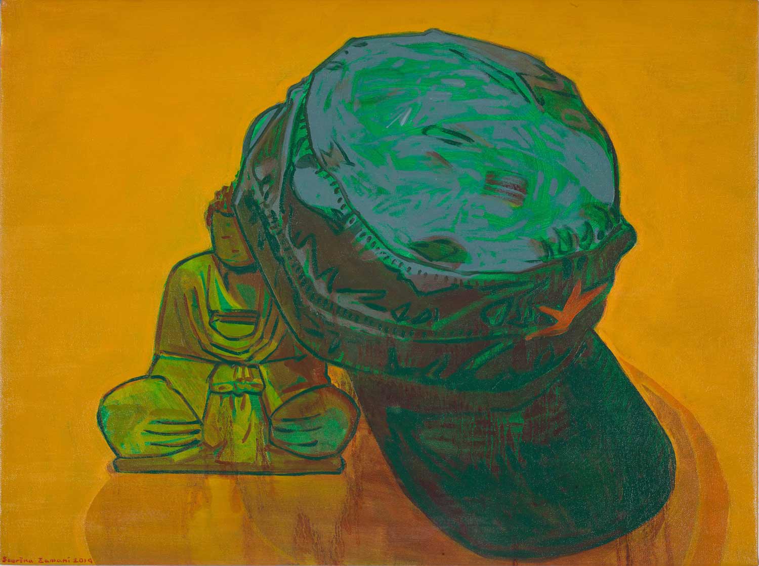 Sourena Zamani-Cover up-60x80cm-2019-Oil on canvas