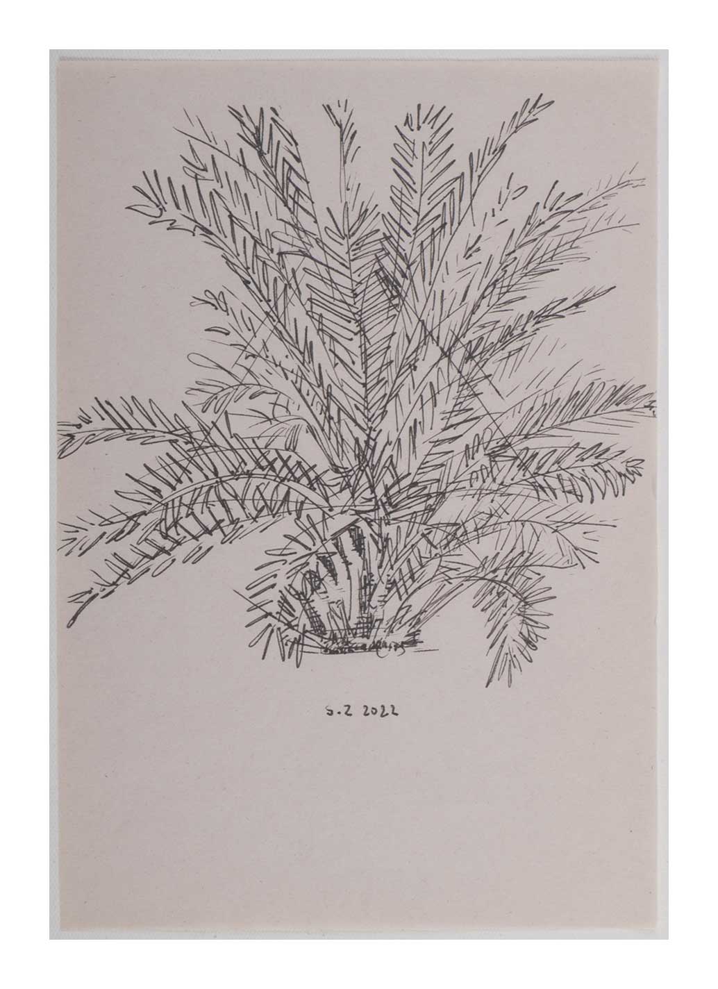Sourena Zamani-Exile Landscape Sketches-no.22-25x17cm-2022-ink on paper