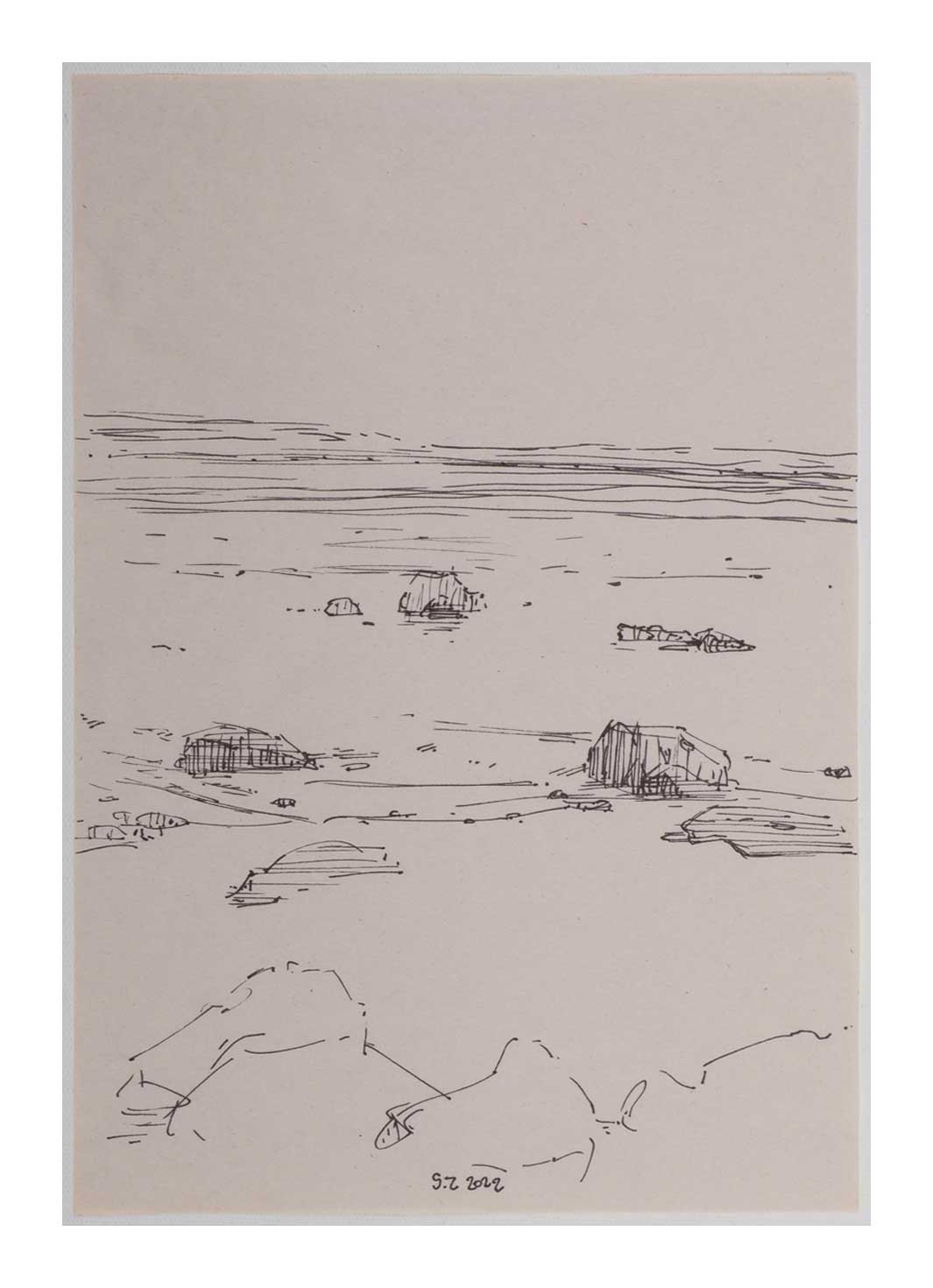 Sourena Zamani-Exile Landscape Sketches-no.24-25x17cm-2022-ink on paper