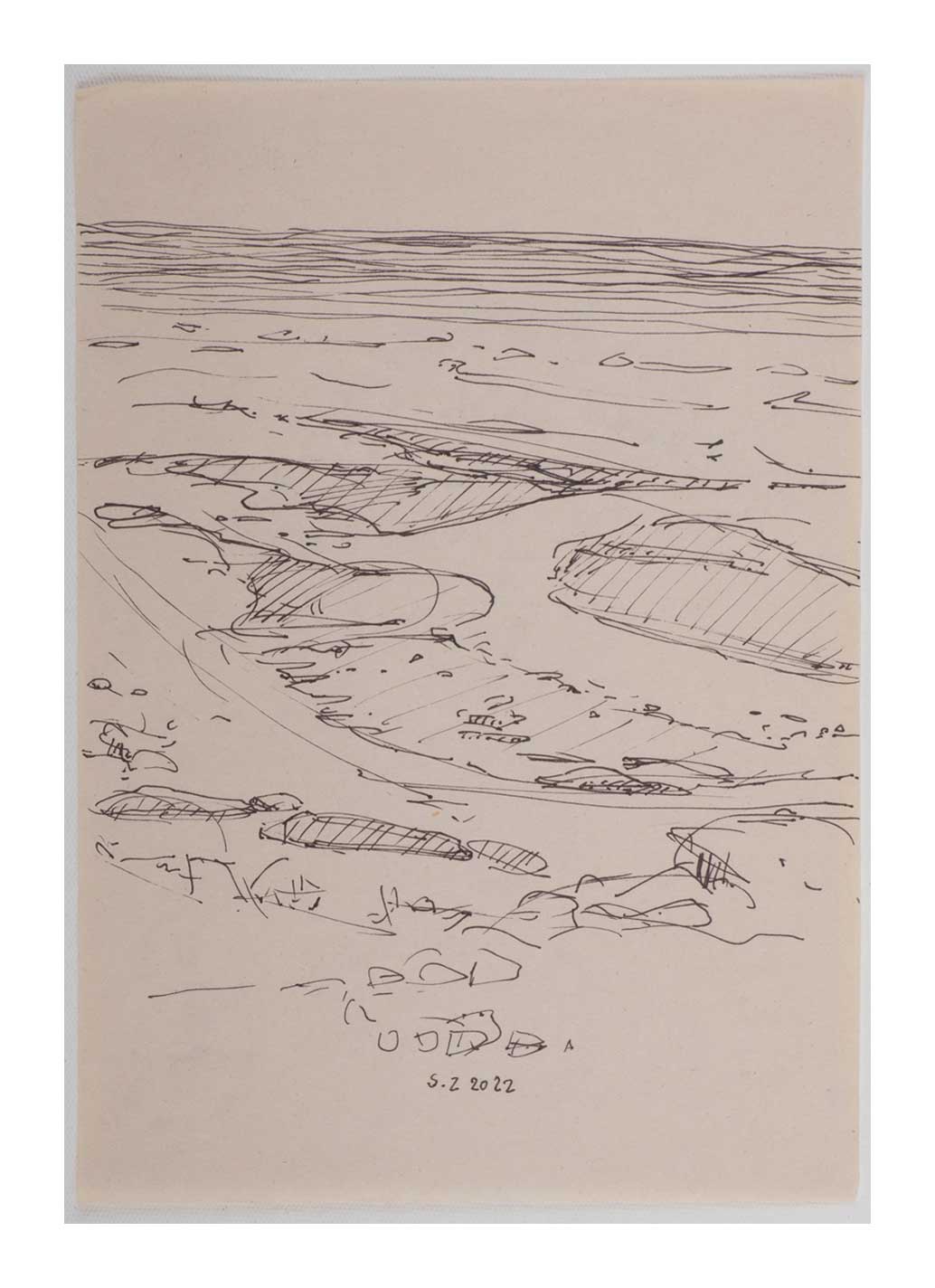 Sourena Zamani-Exile Landscape Sketches-no.28-25x17cm-2022-ink on paper