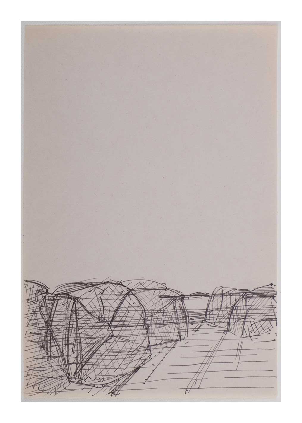 Sourena Zamani-Exile Landscape Sketches-no.37-25x17cm-2022-ink on paper