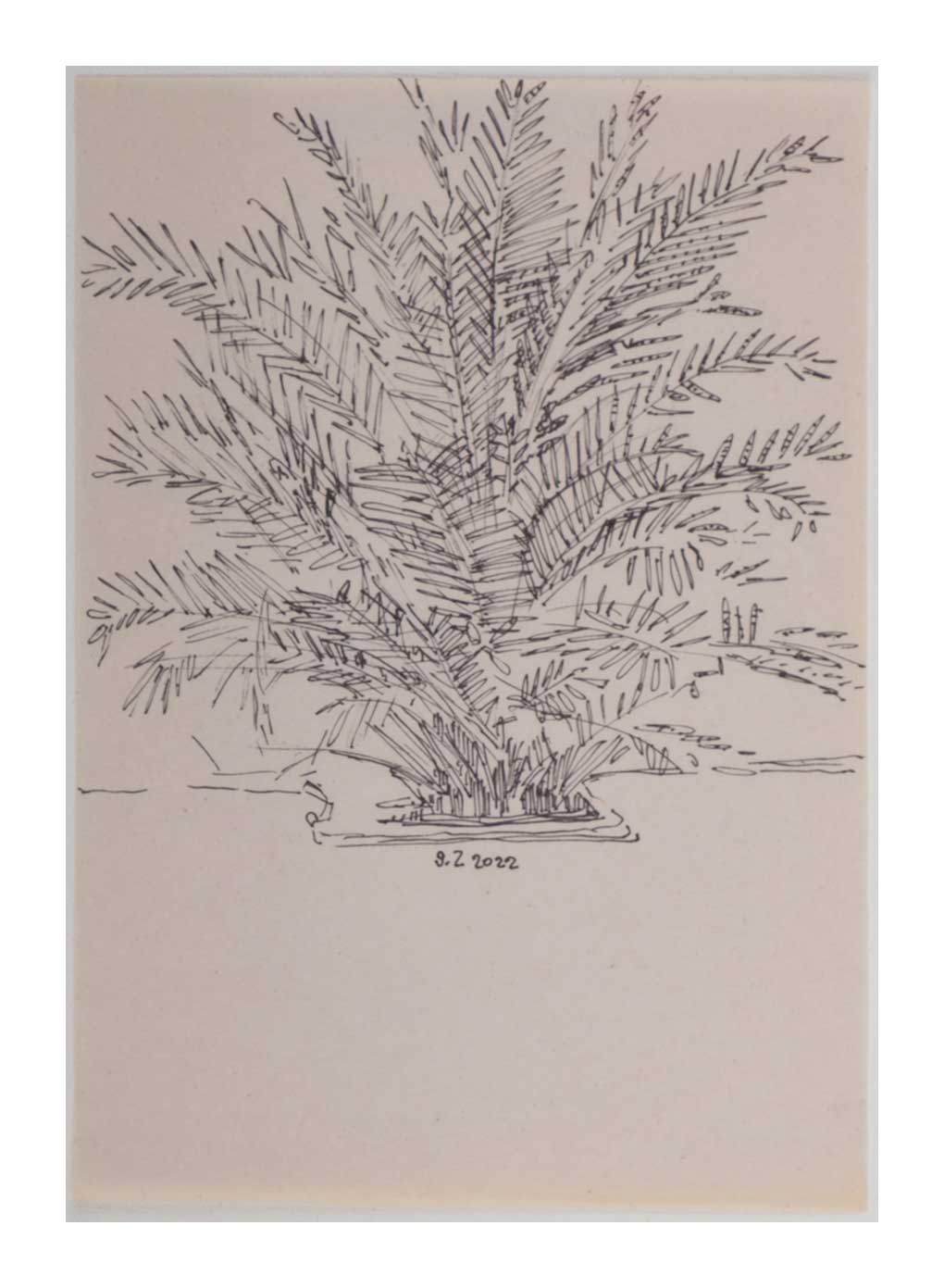 Sourena Zamani-Exile Landscape Sketches-no.38-25x17cm-2022-ink on paper