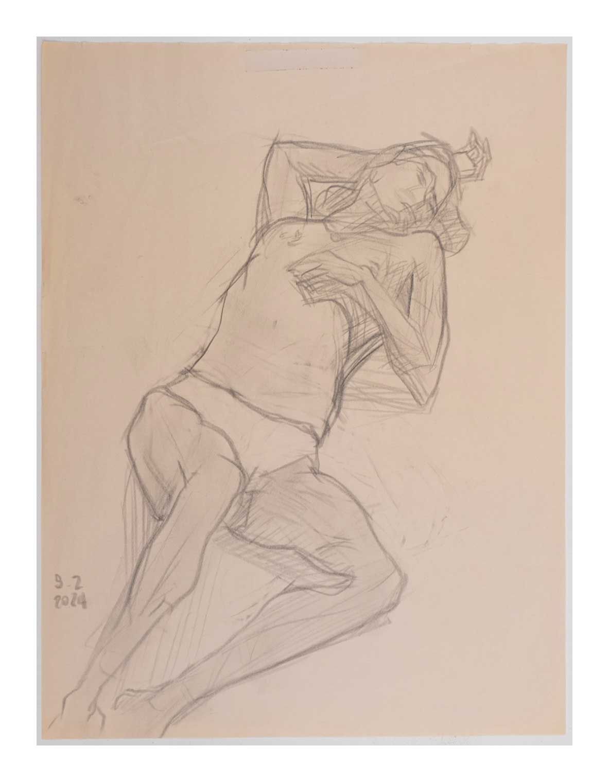Sourena-Zamani-Exile-Maadi-Sketches-no.41-40x30cm-2024-Graphite-on-paper