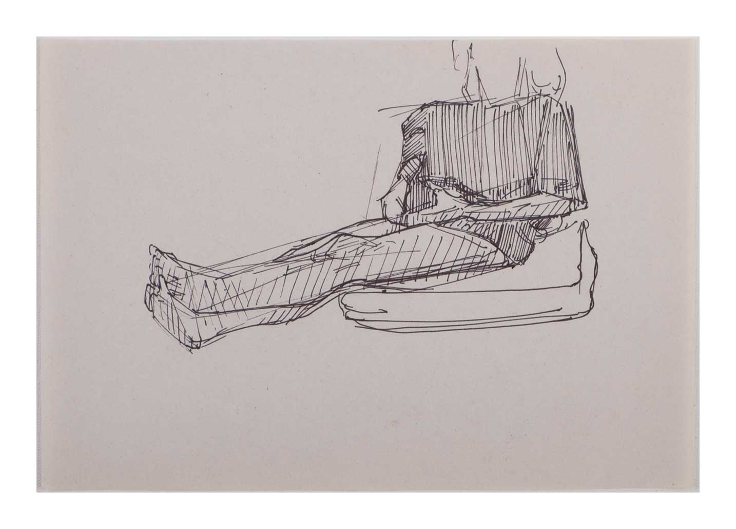 Sourena Zamani-Exile Maadi Sketches-no.7-17x25cm-2023-Ink on paper