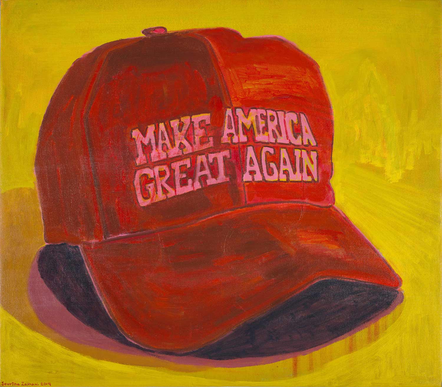 Sourena Zamani-Lean Mean Propaganda Machine 3-70x80cm-2019-Oil on canvas