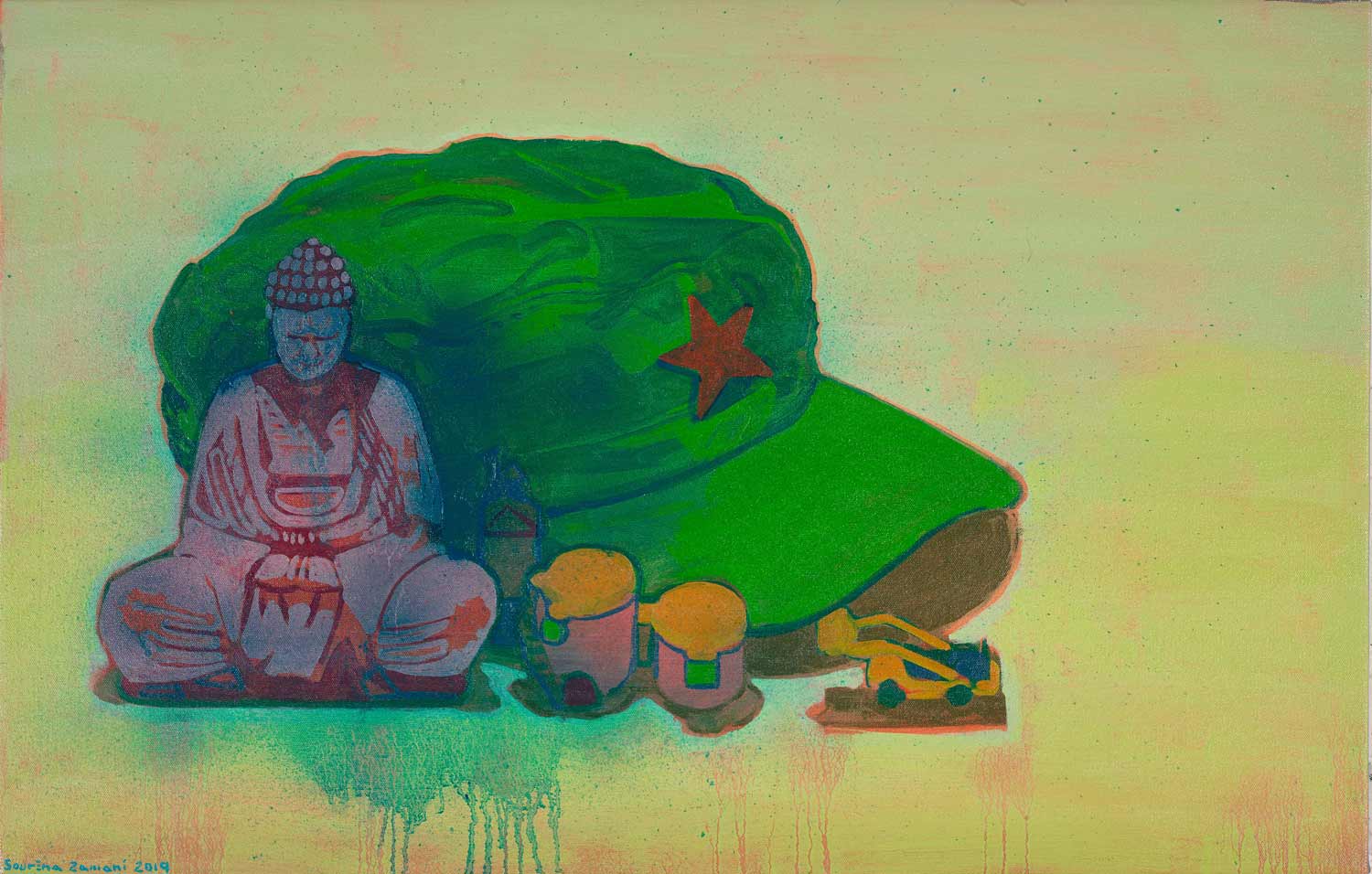 Sourena Zamani-Makeover-55x85cm-2019-Oil on canvas